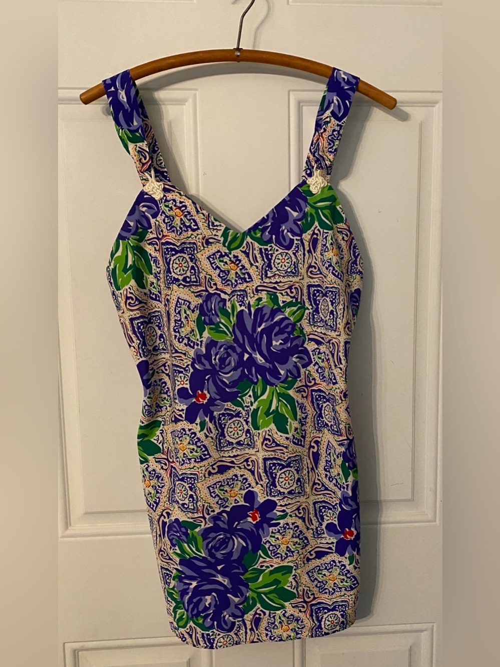Vintage Val Mode Floral Chemise Nightgown Negligee